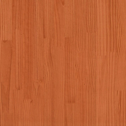 Plantenbak 90x90x49,5 cm massief grenenhout wasbruin