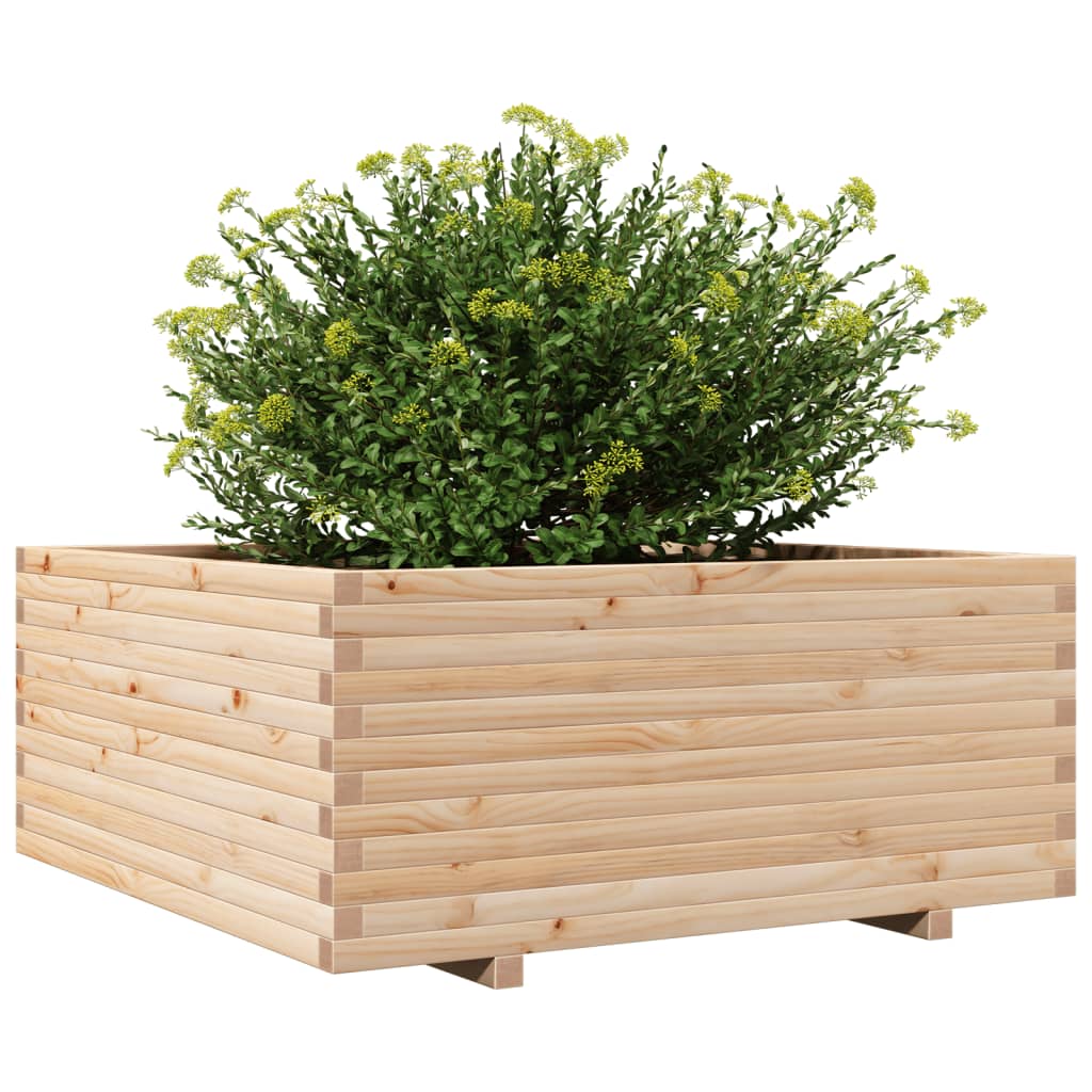 Plantenbak 110x110x49,5 cm massief grenenhout