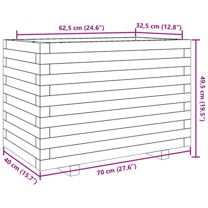 Plantenbak 70x40x49,5 cm geïmpregneerd grenenhout