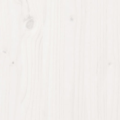 Plantenbak 50x50x72,5 cm massief grenenhout wit