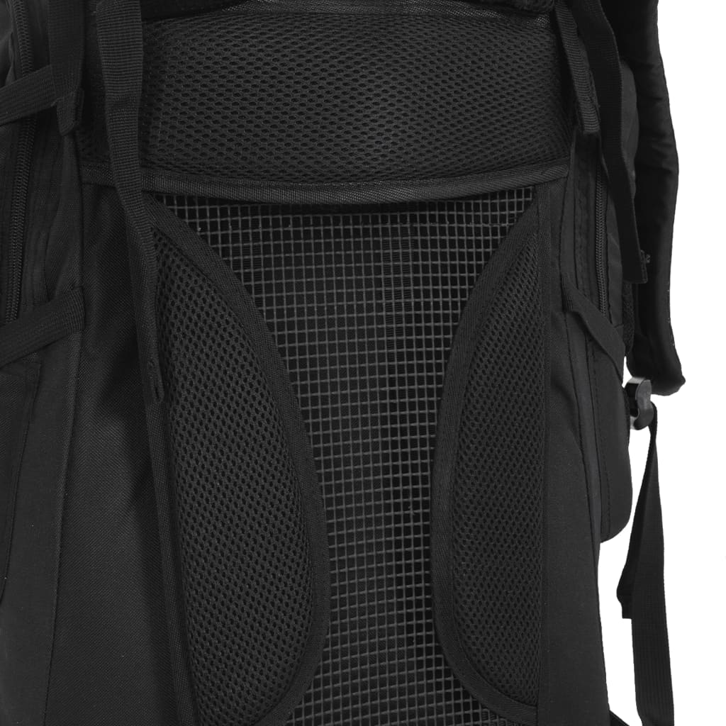 Wandelrugzak 60 L oxford stof zwart