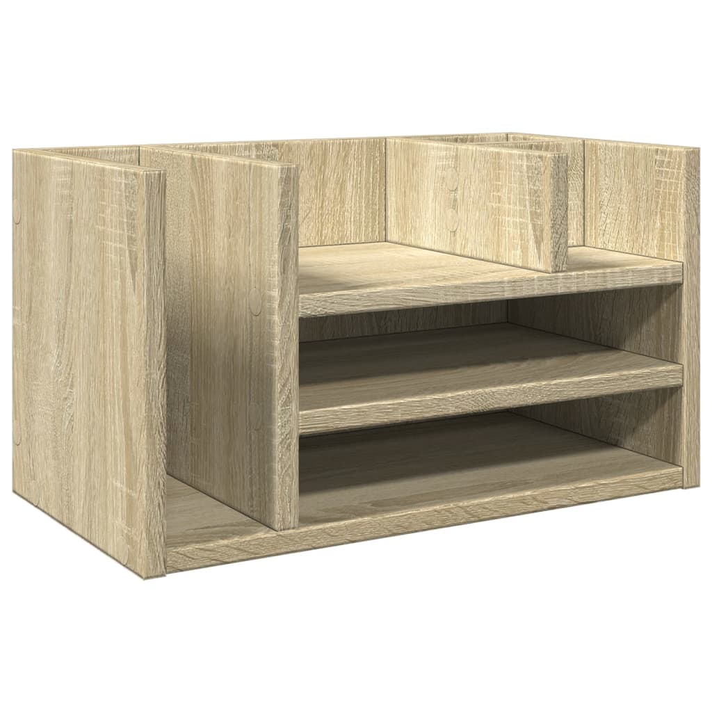 Bureau organiser 44,5x24x25 cm bewerkt hout sonoma eikenkleurig