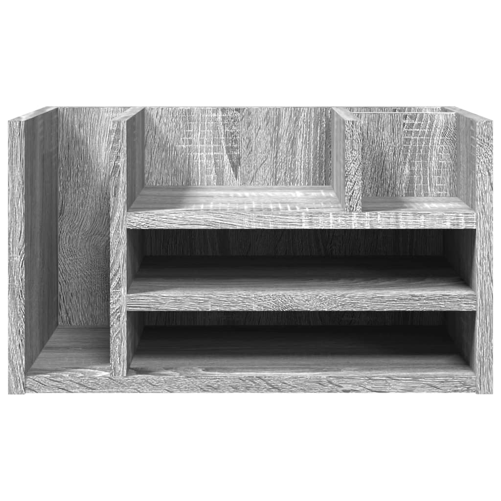 Bureau organiser 44,5x24x25 cm bewerkt hout grijs sonoma eiken