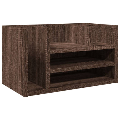 Bureau organiser 44,5x24x25 cm bewerkt hout bruin eikenkleur