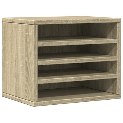 Bureau organiser 36x26x29,5 cm bewerkt hout sonoma eikenkleurig