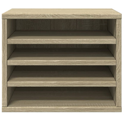 Bureau organiser 36x26x29,5 cm bewerkt hout sonoma eikenkleurig