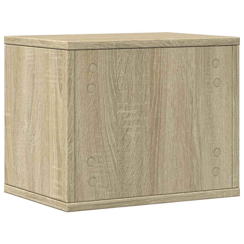 Bureau organiser 36x26x29,5 cm bewerkt hout sonoma eikenkleurig