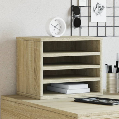 Bureau organiser 36x26x29,5 cm bewerkt hout sonoma eikenkleurig