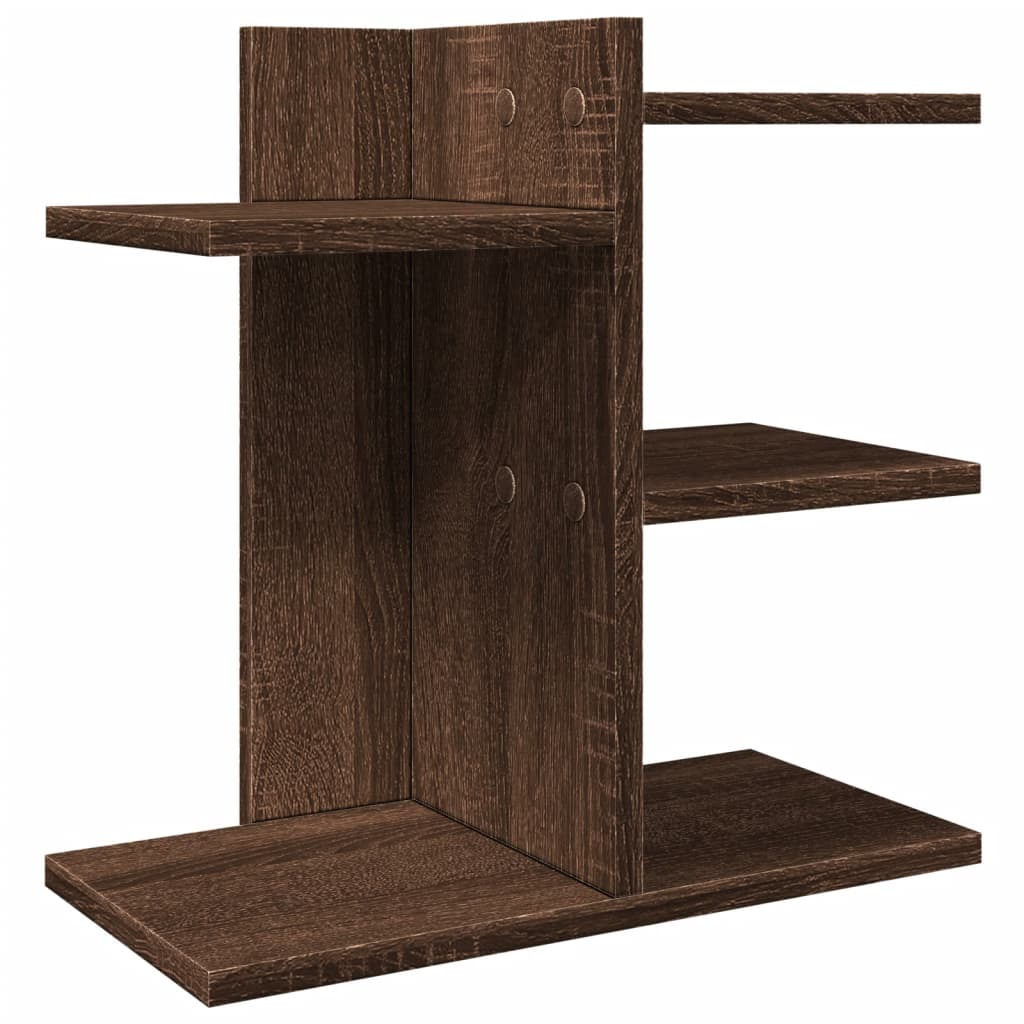 Bureau organiser 42x21,5x42 cm bewerkt hout bruin eikenkleurig