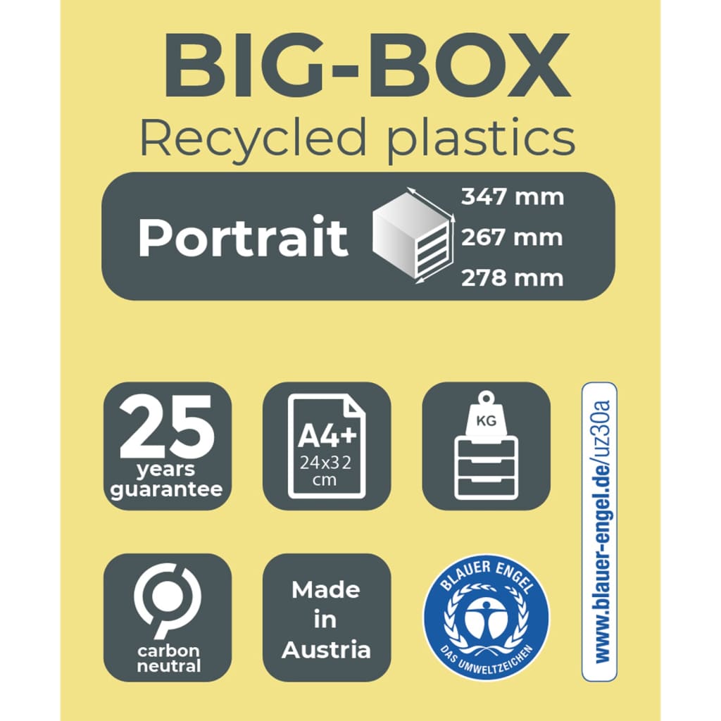 Exacompta Bureauladeblok Big-Box 1928 Climate Neutral met 4 lades