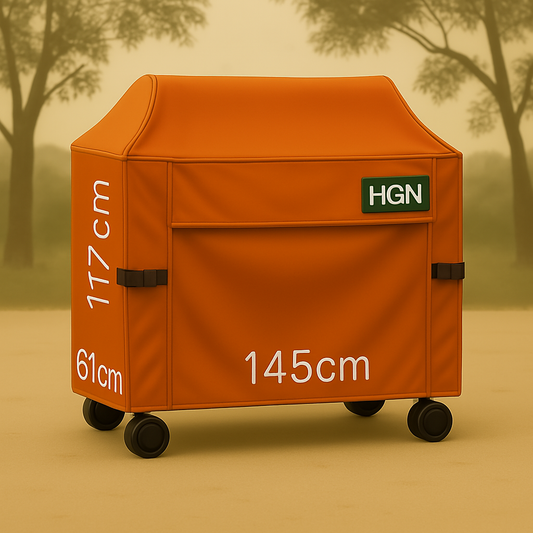 Waterdichte roestbruine BBQ Hoes van 600D 145x117x61 cm
