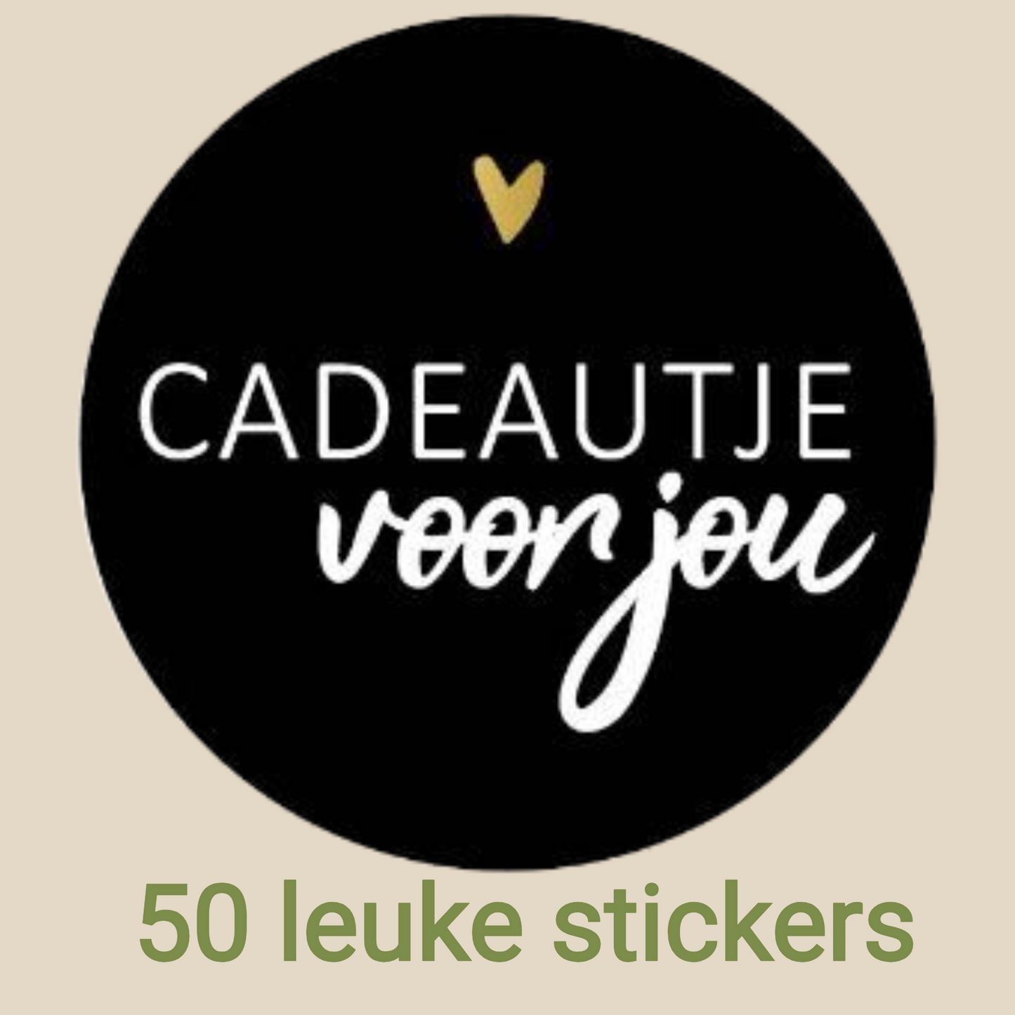 Papieren Tasjes -22x18x8 cm-Incl zwarte Stickers