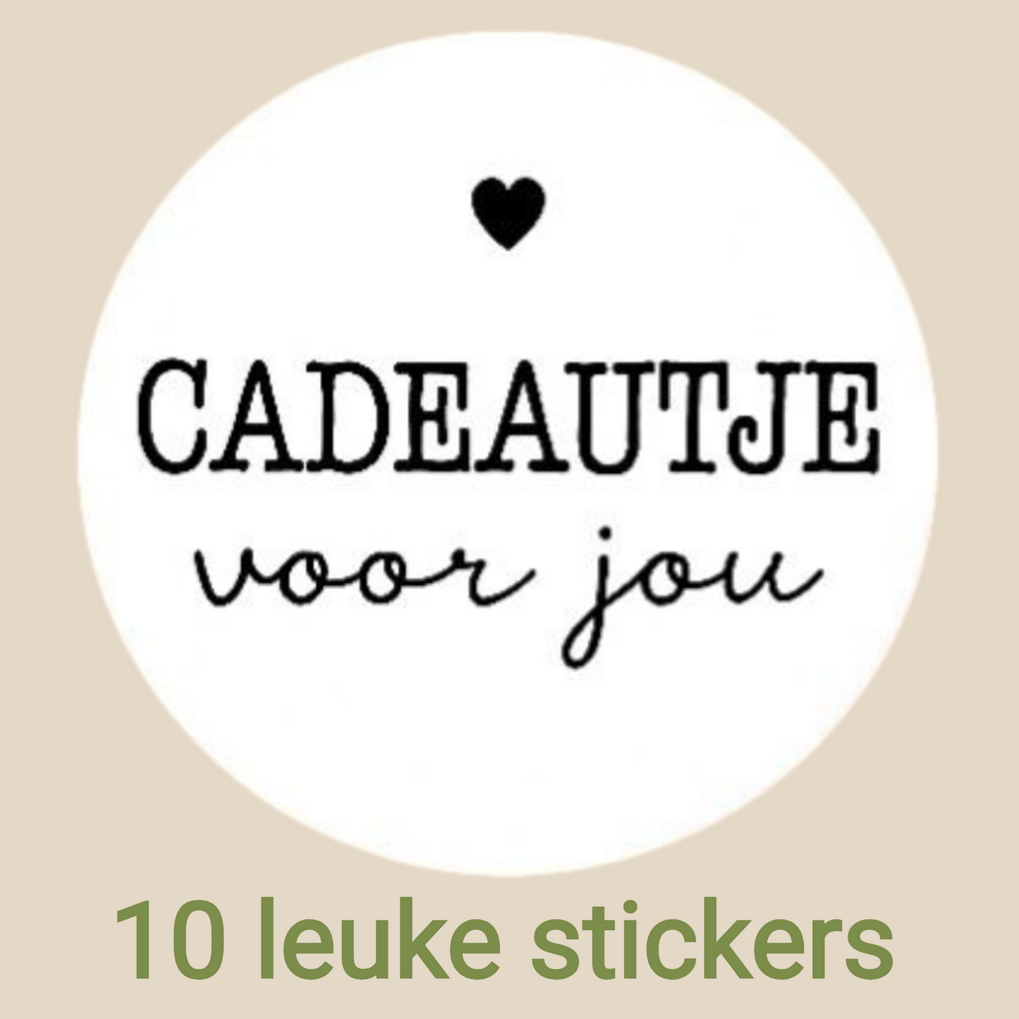 Papieren Tasjes -22x18x8 cm-Incl witte Stickers