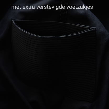 5 stuks zwarte Statafelrokken met Topcovers - H110cm X Ø80-85 cm