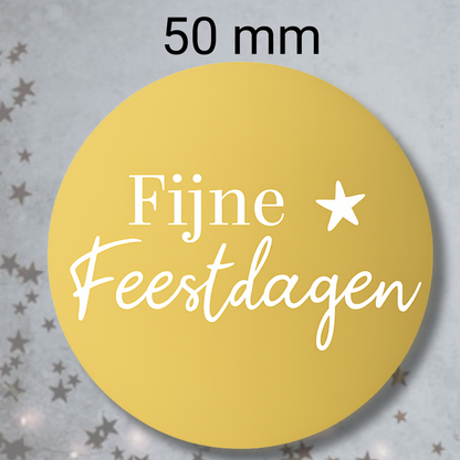 HGN Papieren Tasjes -Cadeautasjes-Cadeauzakjes-100 Stuks-Rood-Incl 100 Stickers-Fijne Feestdagen-18+8x22 cm