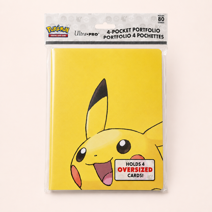 Pokémon Binder Pikachu Geel | 40 enkele / 80 dubbele kaarten