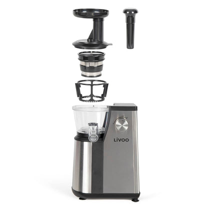 Livoo Slowjuicer verticaal 1 L 400 W grijs