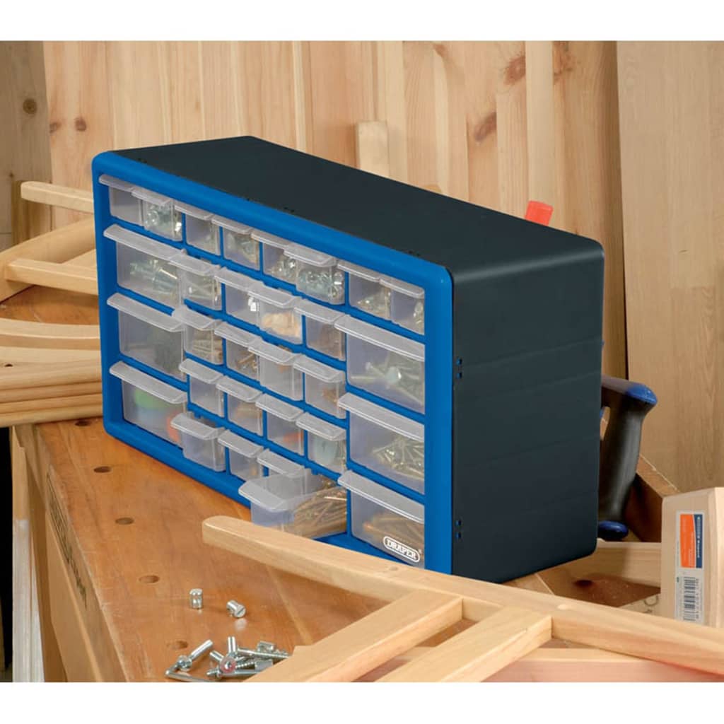 Draper Tools Gereedschapsopbergbox 30 lades blauw 12015