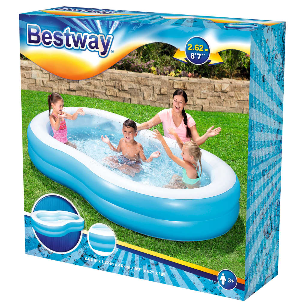 Bestway Familiezwembad Big Lagoon 262x157x46 cm