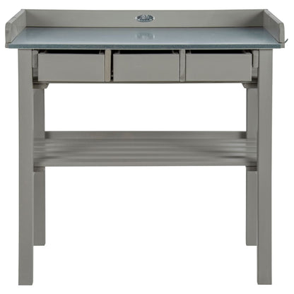 Esschert Design tuinwerktafel grijs CF29G