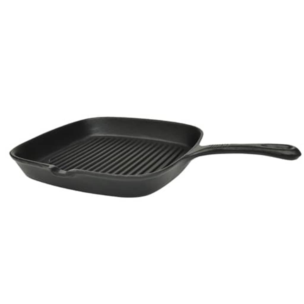 Grillpan gietijzer 24x23 cm