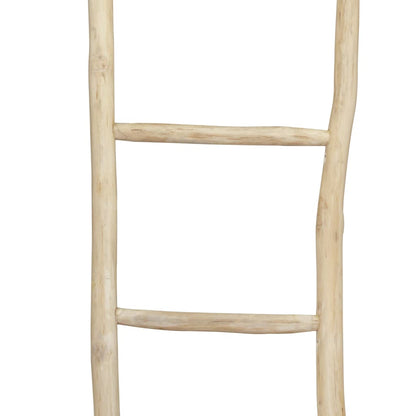 Handdoekenladder met 5 sporten 45x150 cm teakhout