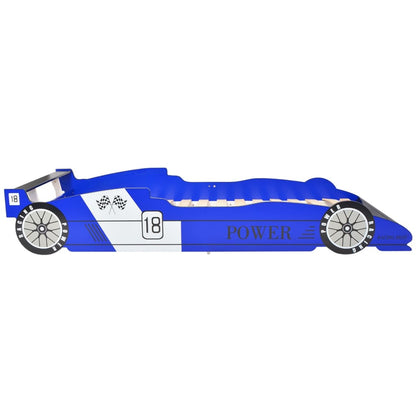 Kinderbed raceauto blauw 90x200 cm