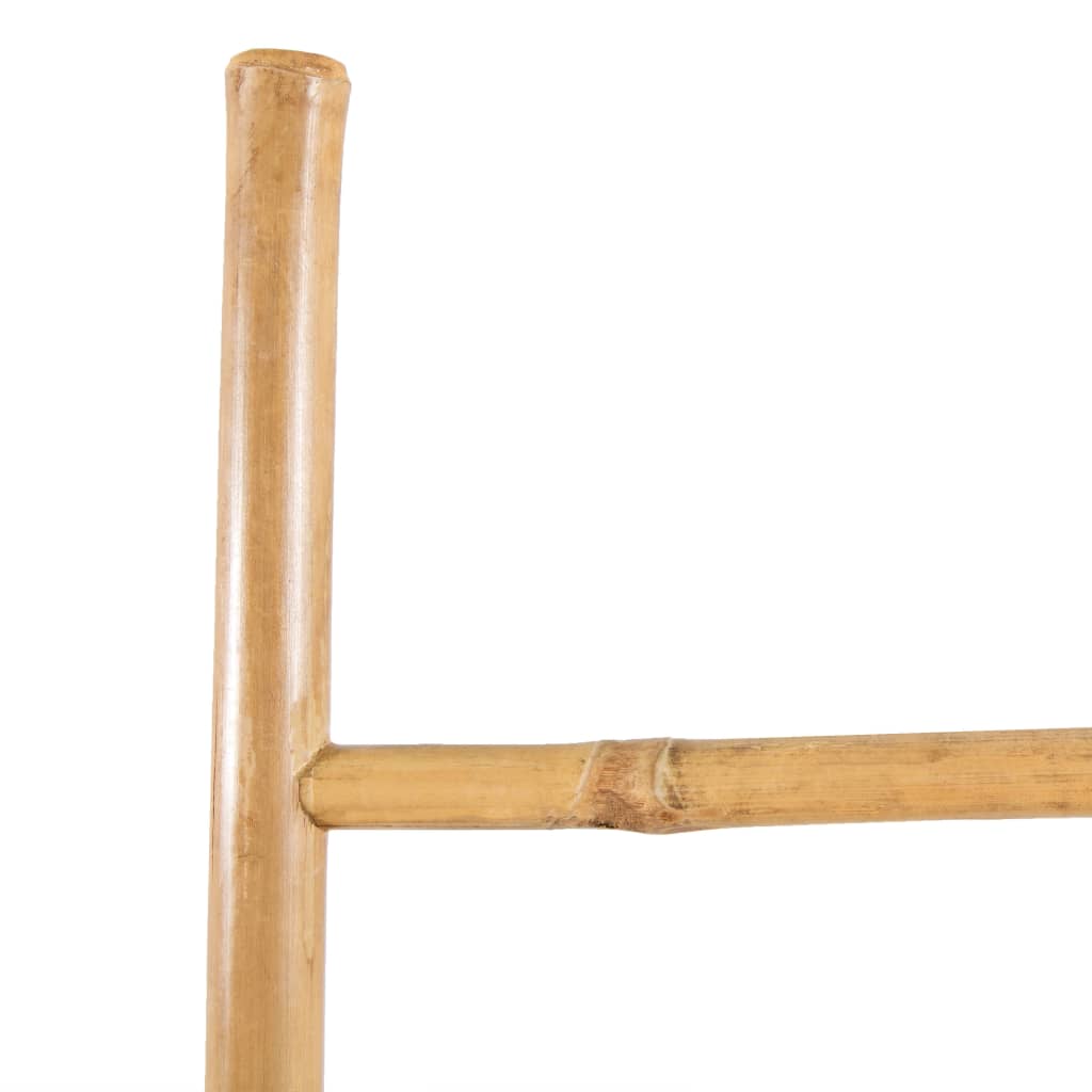 Handdoekladder met 5 sporten 150 cm bamboe