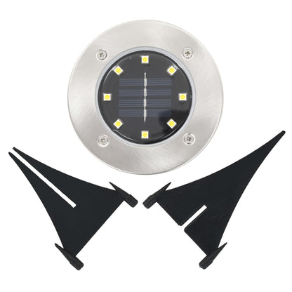 Grondlampen 8 st solar LED wit