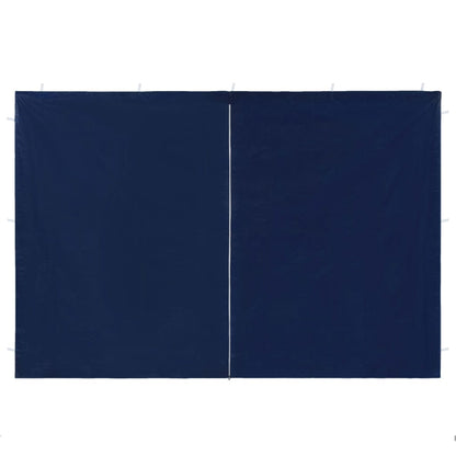 Tentwanden met ritssluiting PE blauw 2 st