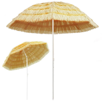 Strandparasol Hawaï stijl 240 cm naturel