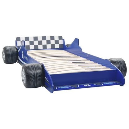 Kinderbed raceauto blauw 90x200 cm