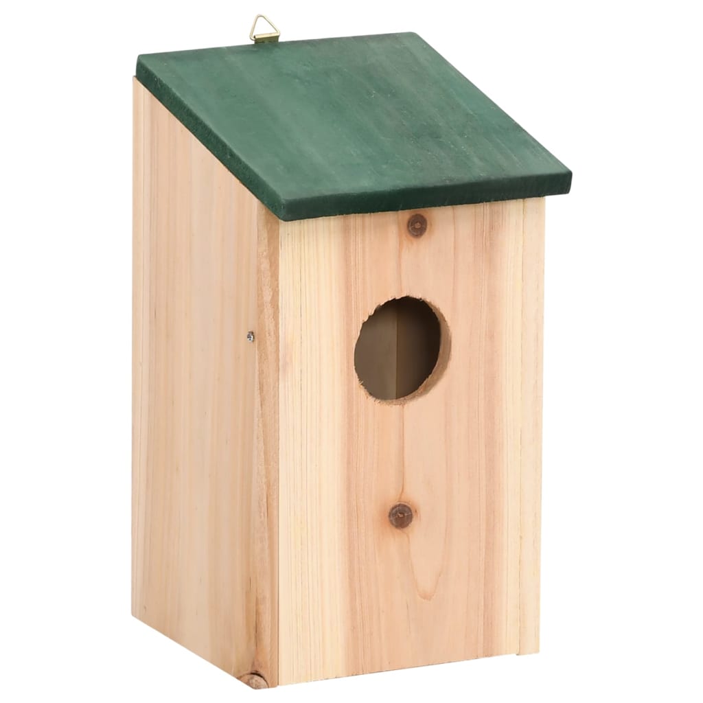 Vogelhuisjes 8 st 12x12x22 cm hout