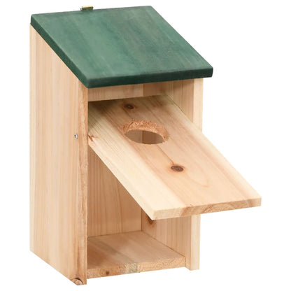 Vogelhuisjes 8 st 12x12x22 cm hout