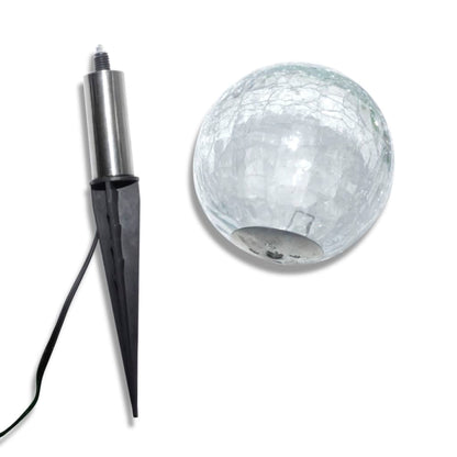 Solarbollampen 3 st LED met grondankers en zonnepaneel