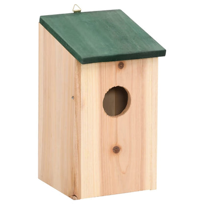 Vogelhuisjes 4 st 12x12x22 cm hout