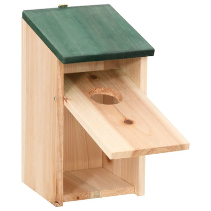 Vogelhuisjes 4 st 12x12x22 cm hout