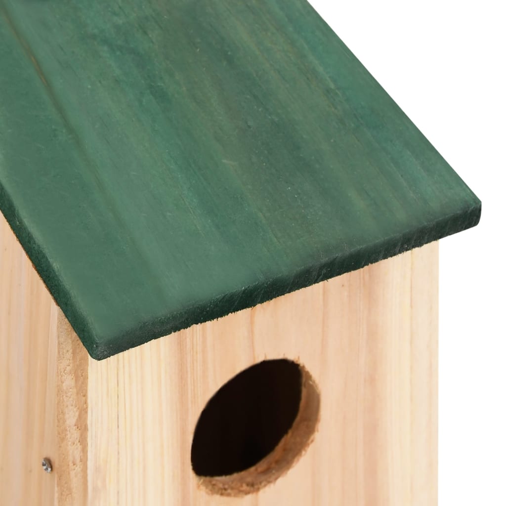 Vogelhuisjes 4 st 12x12x22 cm hout