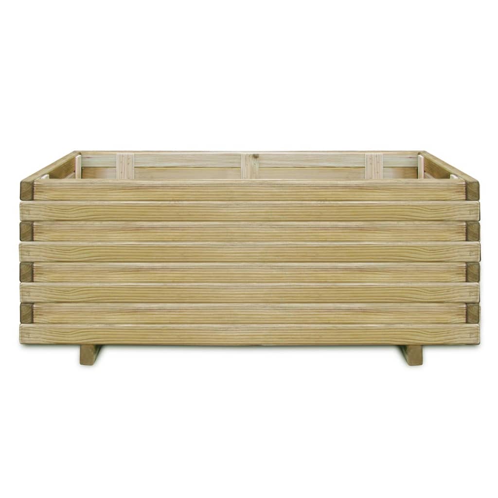 Plantenbak verhoogd rechthoekig 100x50x40 cm hout