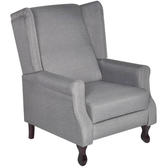 Fauteuil stof grijs