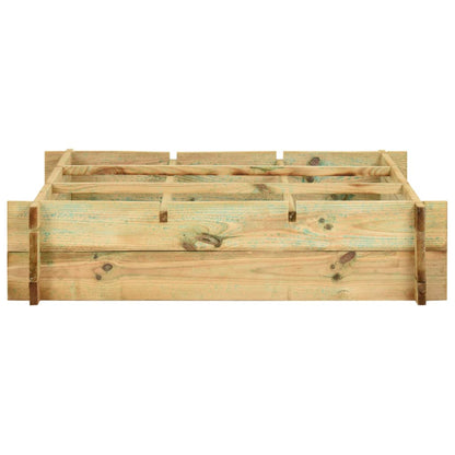 Plantenbak verhoogd 90x90x20 cm geïmpregneerd hout