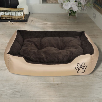 Hondenmand 110x80 cm bruin en Beige XXL