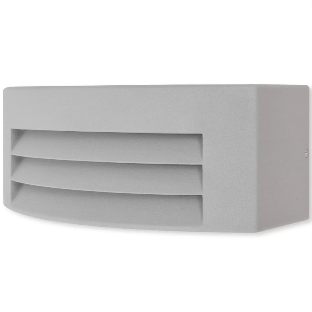 Wandlamp buiten grijs aluminium