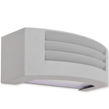 Wandlamp buiten grijs aluminium