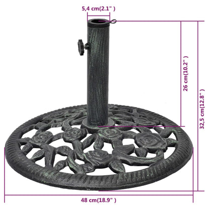 Parasolvoet 12 kg 48 cm gietijzer