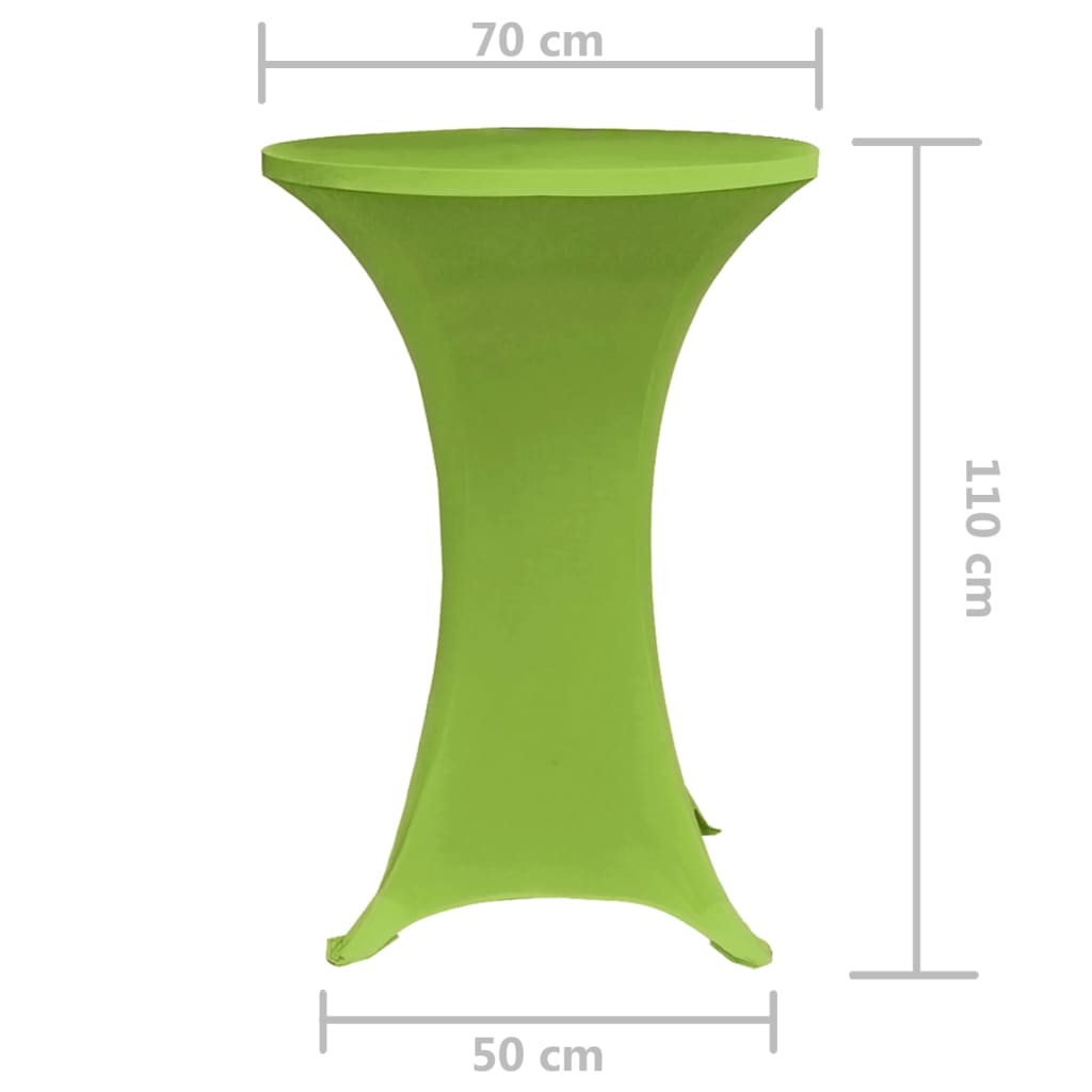 Tafelhoes stretch 2 stuks 70 cm groen