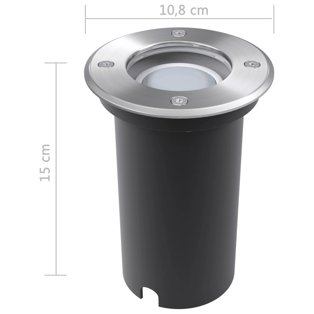 LED-Grondspots buiten 3 stuks rond