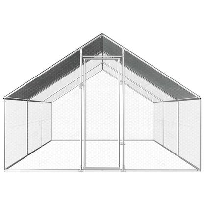 kippenren 2,75x6x1,92 m gegalvaniseerd staal