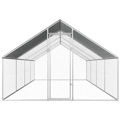 kippenren 2,75x8x1,92 m gegalvaniseerd staal