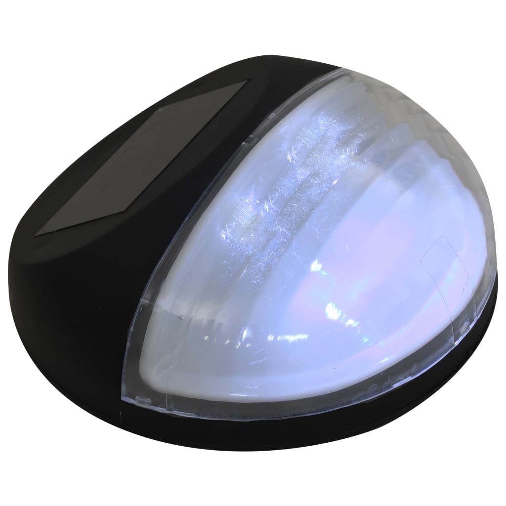 Solarwandlampen LED 24 st rond zwart